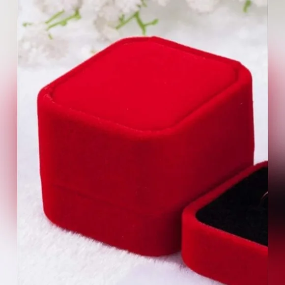 Vintage Look Earrings Red Cherry Crystal Leaf Stud for Women Red Velvet Gift Box - Picture 8 of 8